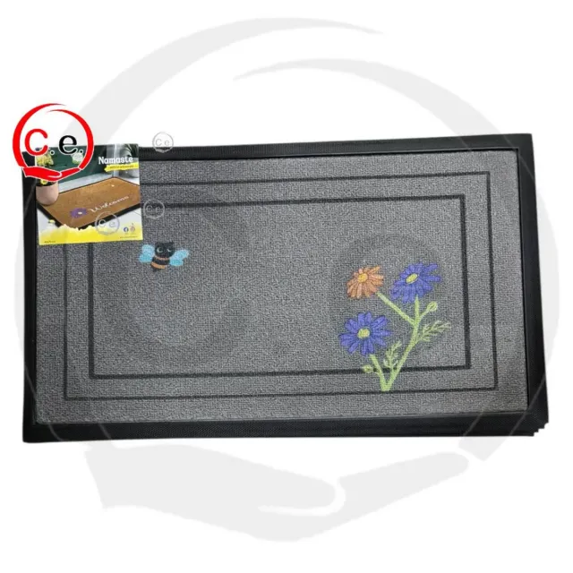 Tappeto Benvenuto con Bicicletta Multicolore