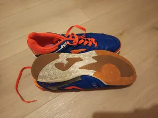 Zapatillas Fútbol Sala Hombre Azul/Naranja