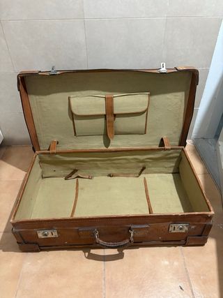 Baúl de cuero vintage