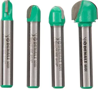 Juego 4 brocas fresadora Denali MAN 1/4