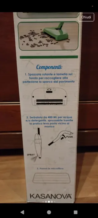 Scopa Roto Spray Kasanova 2 in 1