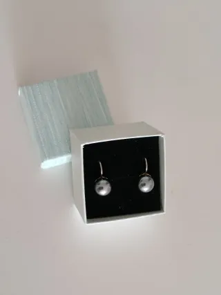 Pendientes Perla Plata 925