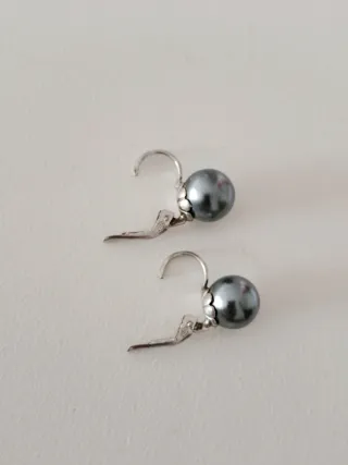 Pendientes Perla Plata 925