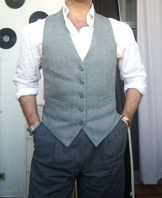 Gilet Panciotto Vintage Lana Anni '60 made italy