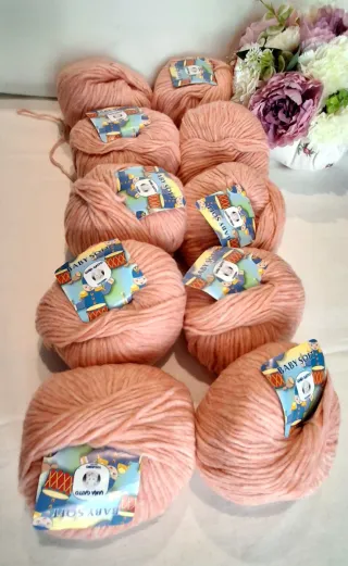 Lana Baby Soft Lana Gatto rosa pesca