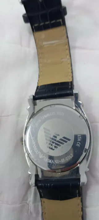 Reloj Emporio Armani Negro y Plateado