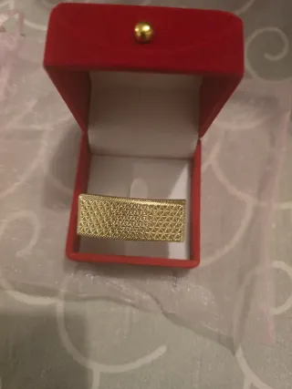 Anillo Acero Inoxidable Dorado no cambia de color