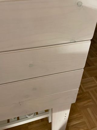 2 Camas Individuales LUFE Madera blanca