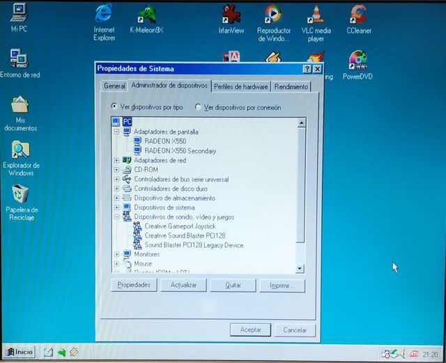 Computer retrò ASUS P5KPL Win 98/XP