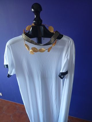 Disfraz Romano Hoja Dorada y Blanca
