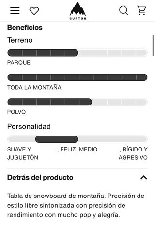 Tabla Snowboard Burton Process Camber.