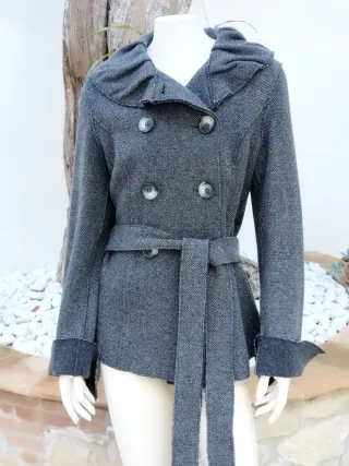 Cappotto Glienfield Grigio con cintura