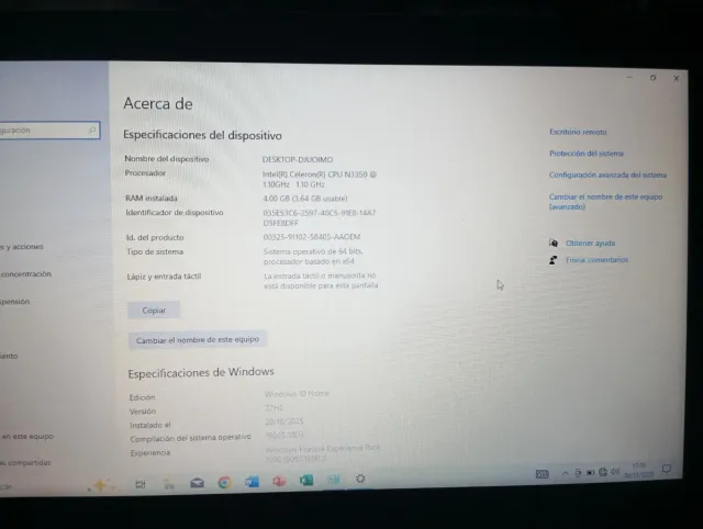 Portátil Lenovo Azul/Gris