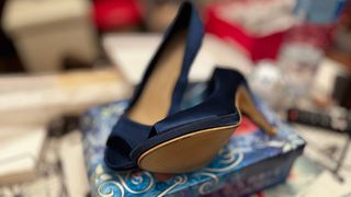 Zapatos de tacón azul