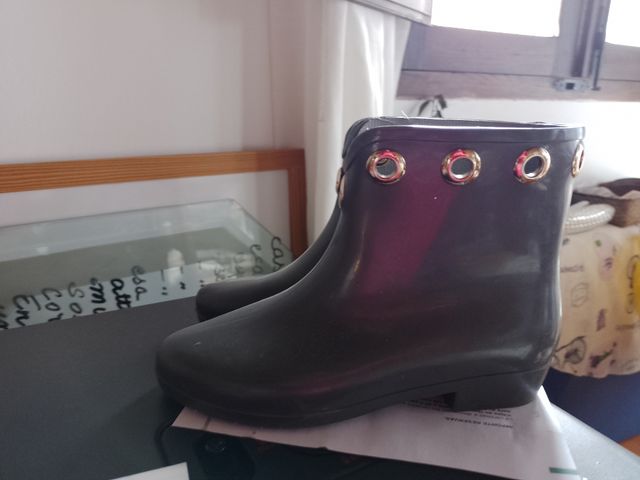 Botas de agua grises talla 38