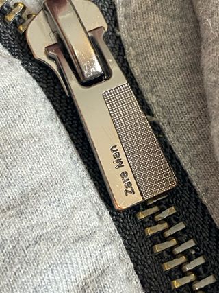 Abrigo Zara Gris M Capucha Elegante