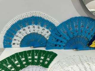 Ventaglio bianco uncinetto