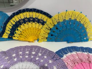 Ventaglio bianco uncinetto