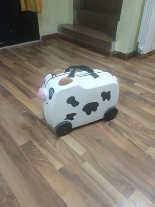 Maleta infantil bomberos, vaca y tigre