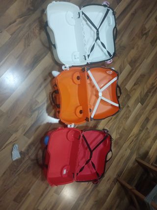 Maleta infantil bomberos, vaca y tigre