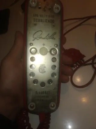 Teléfono antiguo Gondola rojo