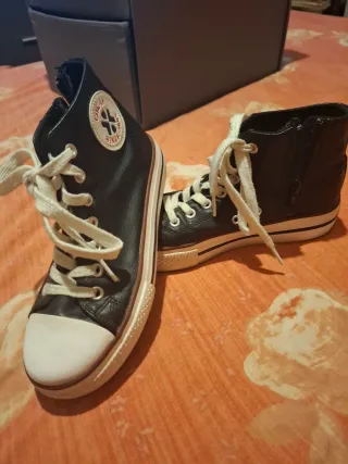 Deportivo niña/o estilo Converse color negro