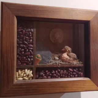 Cuadro Decorativo Cocina Madera y Cristal