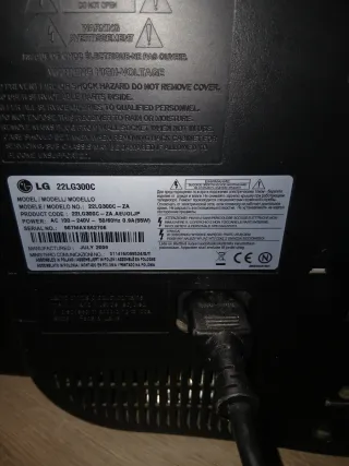 Televisor LG 22 Negro