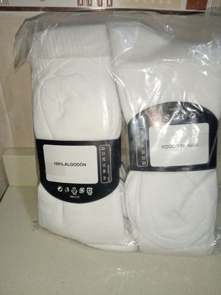 Calcetines Nike Blancos Talla 41-45 12 Pares)