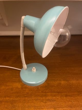 Lampada vintage snodabile turchese