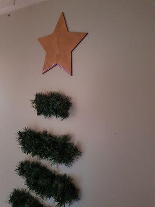 Panel Decorativo Árbol Navidad Madera