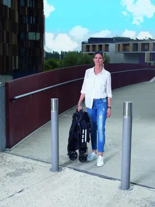 Silla de paseo gemelar Chicco negra