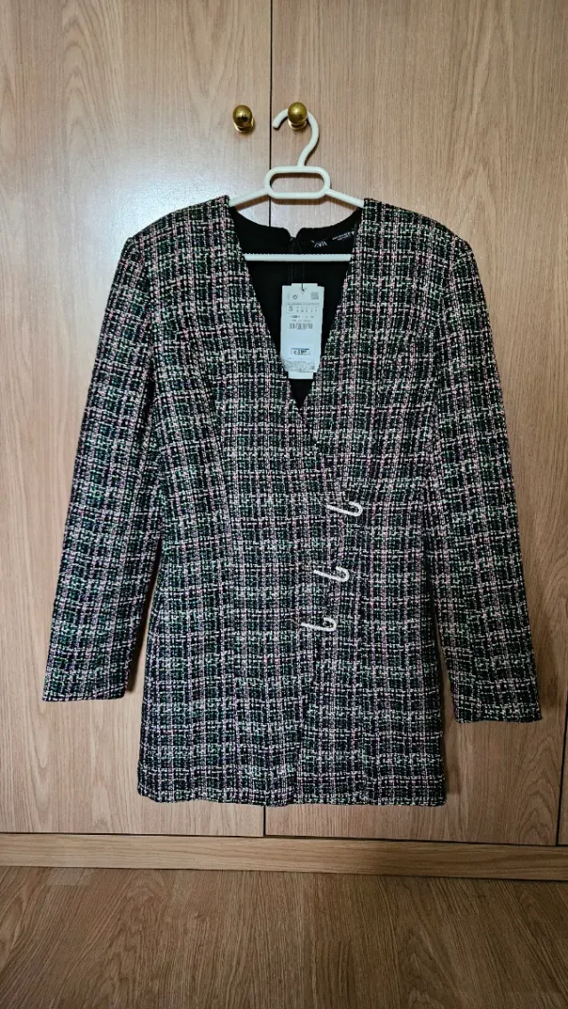 Vestido blazer Zara cuadros