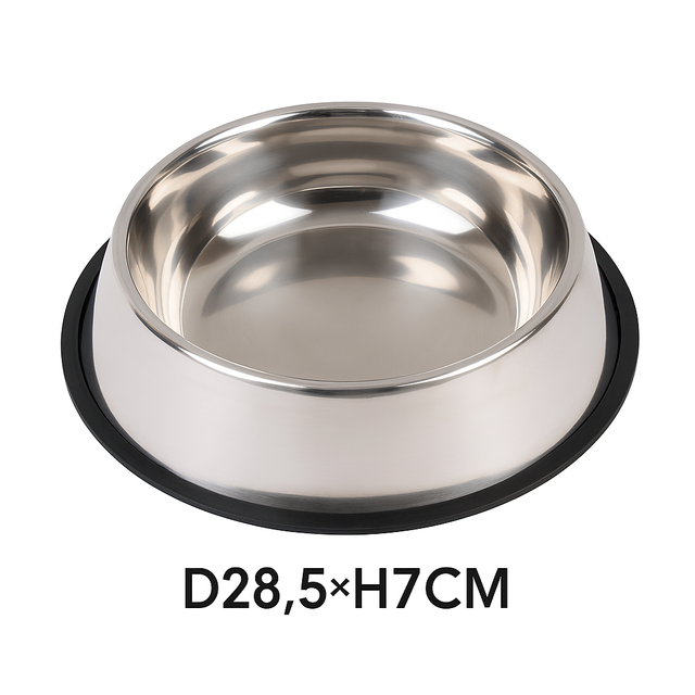 Cuenco Acero Inoxidable Antideslizante Mascota