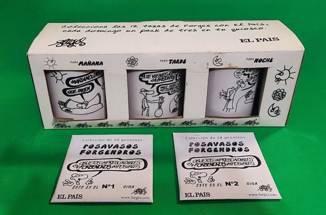 Tazas Forges y dos posavasos