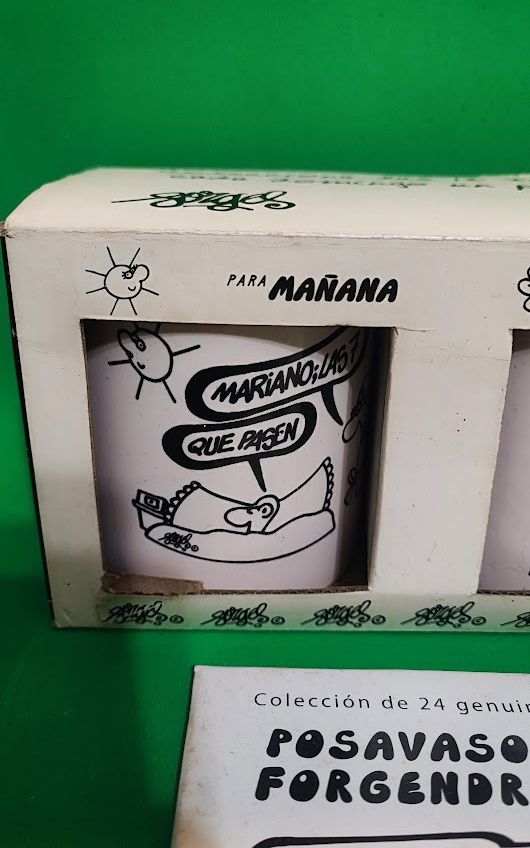 Tazas Forges y dos posavasos