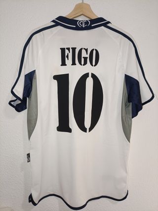 Camiseta Figo 10 RM fútbol retro vintage 2000/2001