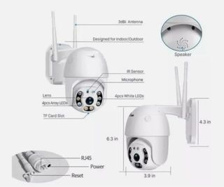 3 Telecamera Sorveglianza WIFI iCsee Esterna