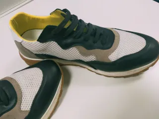 Zapatillas Wonders Beige y Verde