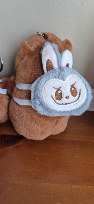 Capibara con zainetto Labubu