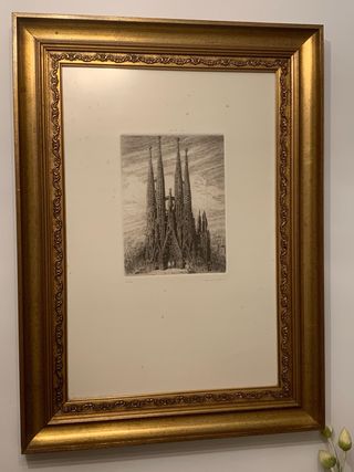 Sagrada Familia Barcelona Grabado