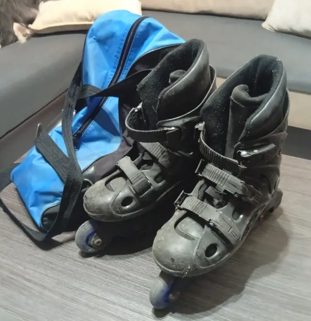 Patines en línea talla 39. Regalo bolsa transporte