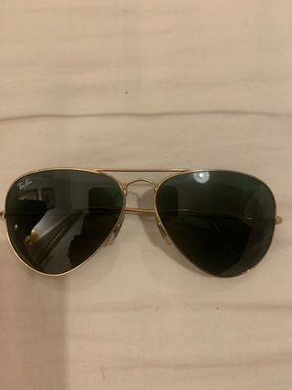 Gafas Ray-Ban Aviador Doradas y Verdes