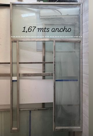 Cerramiento Acero Inox con Cristal