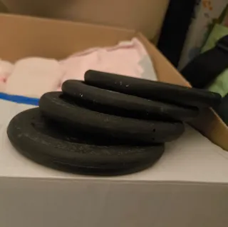 Pesas de gimnasio con discos