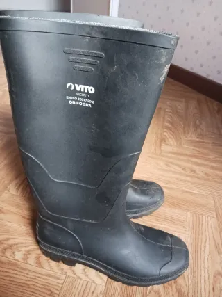 Botas de goma negras hombre