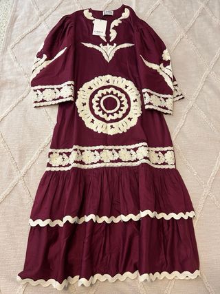 Vestido Coosy bordado talla única