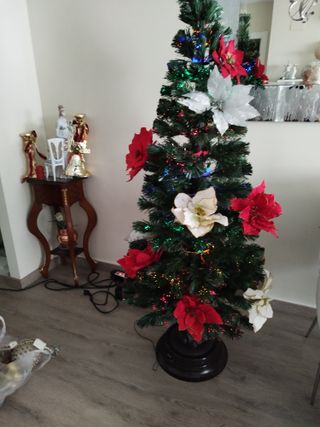 Árbol de Navidad Fibra Óptica Multicolor
