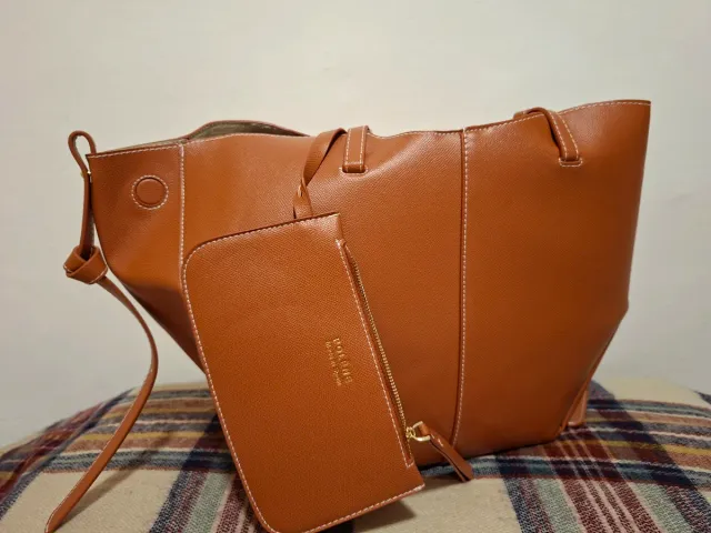 Bolso Polène Marrón Suave Compacto