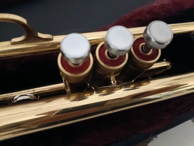 Tromba in ottone con custodia e Bocchino